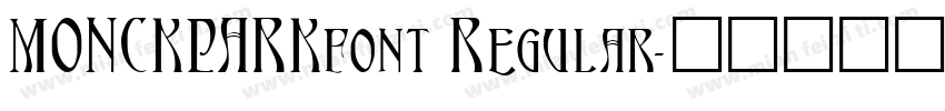 MONCKPARKfont Regular字体转换